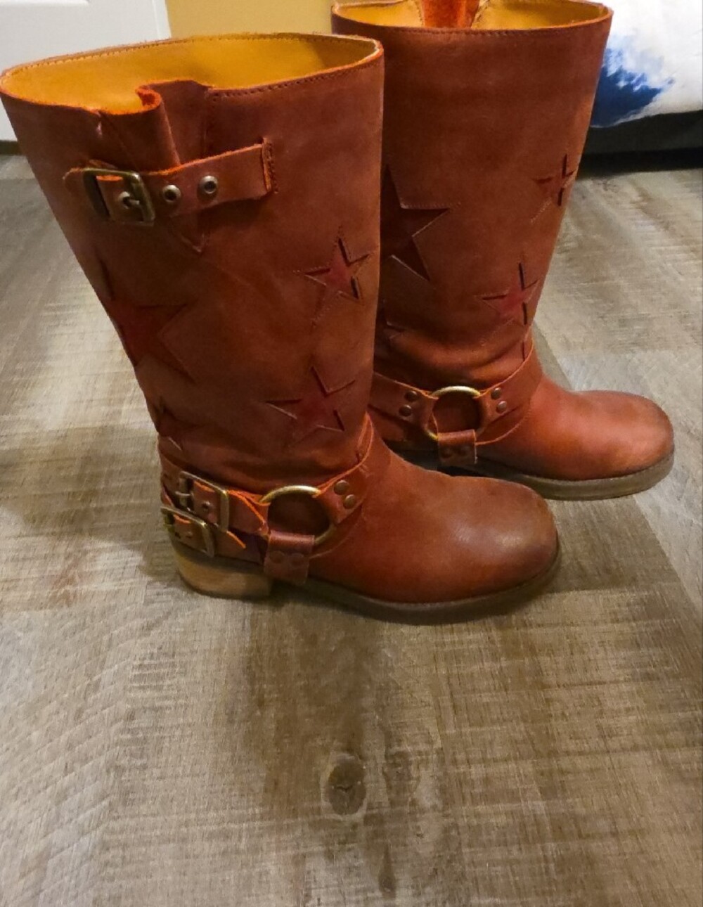 dingo Brown Star-Accent Kids Riding Boots - Picture 2 of 6
